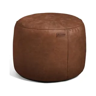 Casacomfy Modipouf - Poef / Hocker - Rond - Lederlook - Ø 45 Cm - Caramel Latte