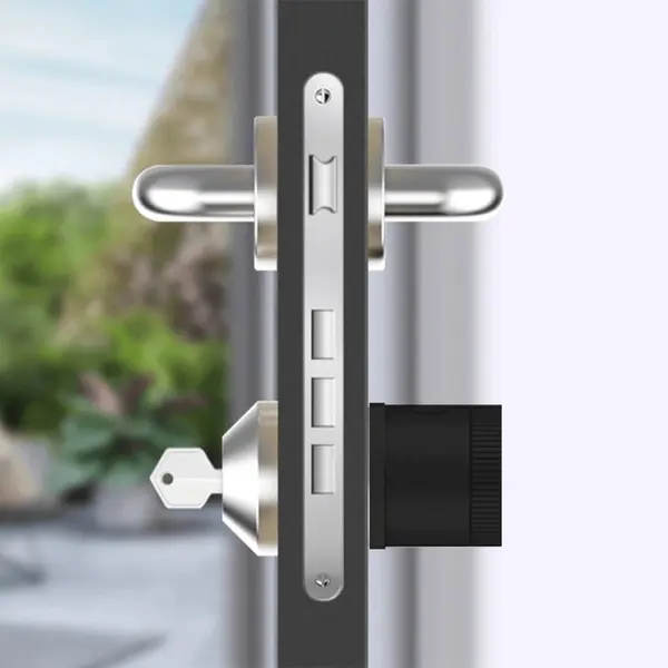 RexTech Slim Slot Met Cilinder - Incl. Sleutel - Smart Lock - Slim Deurslot - Werkt Met Smart Life App - Zwart thumbnail