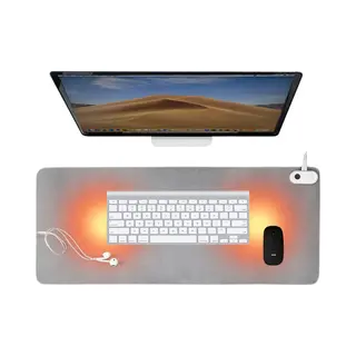 Wurk Professionele Verwarmde Bureau Onderlegger - 30℃ Tot 50℃ - Bureau Organizer - Warmtemat Voor Bureau - Antislip - Inclusief Kabel Clip -