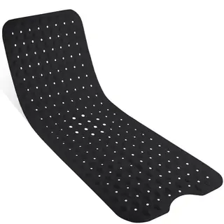 Avalo Badmat / Antislipmat Douche - 100x40CM - Zwart - Met Zuignappen - Douchemat Antislip Voor Douche - Badkamermat