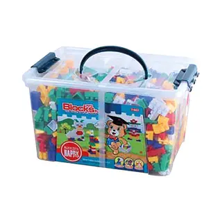 Yar Bricktopia Bouwblokjes – 1000-delige Bouwset – Kleurrijke Bouwstenen Met Opbergdoos – Compatibel – Creatief Speelgoed Voor Kinderen Vanaf