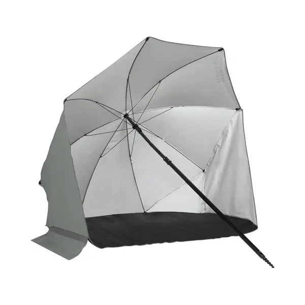VirtuFit Strandparasol - Afneembaar Windscherm - Grijs - 160 X 180 Cm - Stevige Constructie - Incl. Draagtas thumbnail