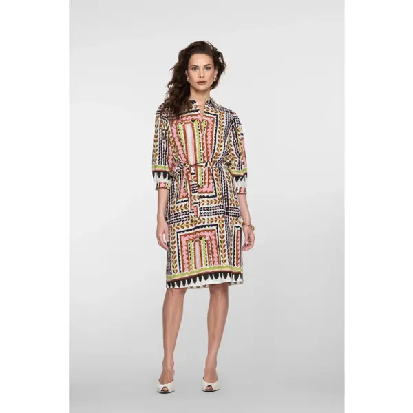 Geisha Print Jurk 67105-20 Maat L thumbnail