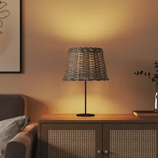 Lamp Shade Brown Ø30x20 Cm Wicker Vidaxl