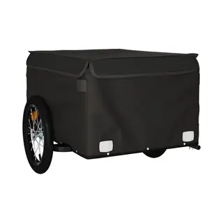 VidaXL - Fietstrailer - 45 - Kg - Ijzer - Zwart