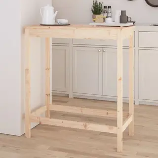 Bar Table 100x50x110 Cm Solid Wood Pine Vidaxl