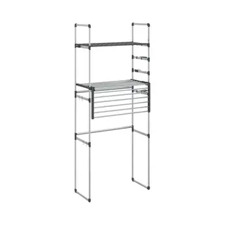 Washing Machine Shelf 77x52x192 Cm Aluminium Vidaxl