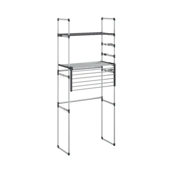 Washing Machine Shelf 77x52x192 Cm Aluminium Vidaxl thumbnail