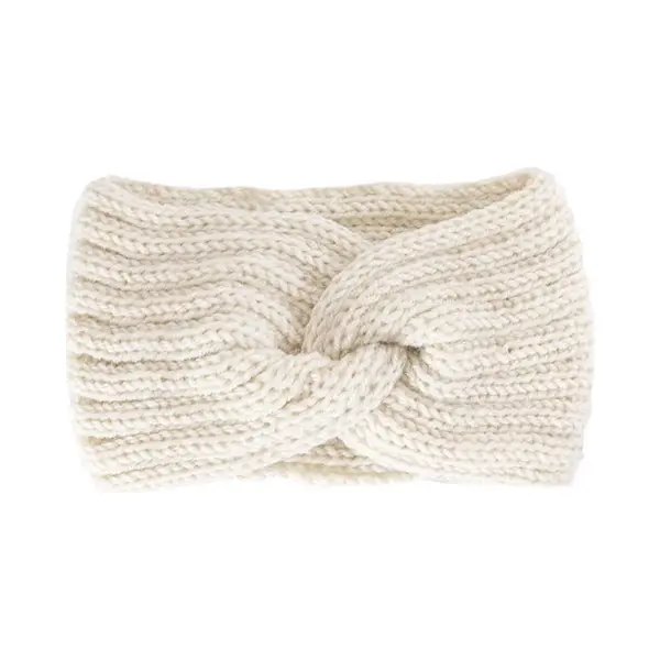 Chpn - Haarband - Hoofdband - Oorwarmer - Wit - Hippe Haarband - Hippe Hoofdband - Haaraccessoire - Diadeem - Winteraccessoire thumbnail