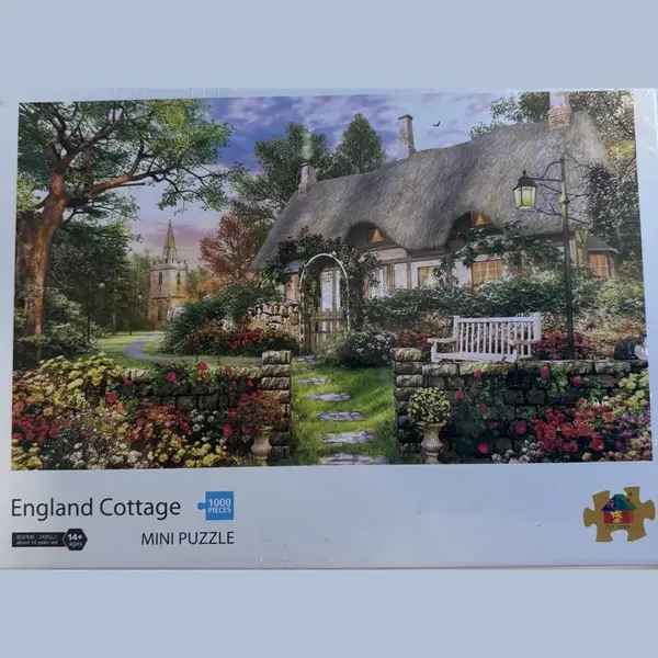 Puzzel 1000 Stuks - Mini Stukjes - Mini Puzzel - 42 Cm X 30 Cm - England Cottage thumbnail