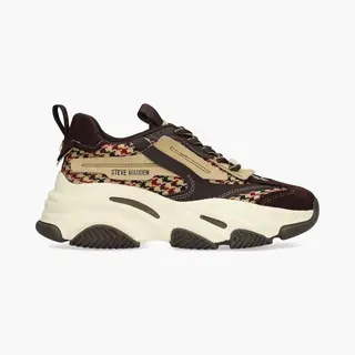 Steve Madden Possession-E Plaid Donkerbruin/Multicolor