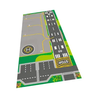 BrickDoo's BrickMaps Airport - Vliegveld Speelmat Met Landingsbaan - 32437001