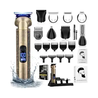 Sansbeauté 8-in-1 Baardtrimmer Mannen - Trimmer Voor Baard En Lichaam - 0.5-15MM - Incl. 8 Opzetstukken - Waterproof - All In One - Bodygroomer