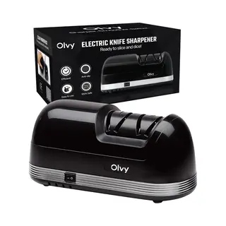 Olvy Elektrische Messenslijper Pro - Messenslijper Elektrisch - Anti Slip - Messen Slijper - Messenslijpers
