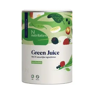 Nutribites Green Juice - Plantaardig Superfood Poeder - Activeert De Natuurlijke Energie - Rijk Aan Goede Voedingsstoffen - Glutenvrij - 300g
