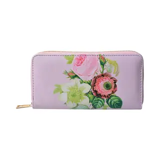 Juleeze Portemonnee 10x19 Cm Roze Kunststof Rechthoek Bloemen