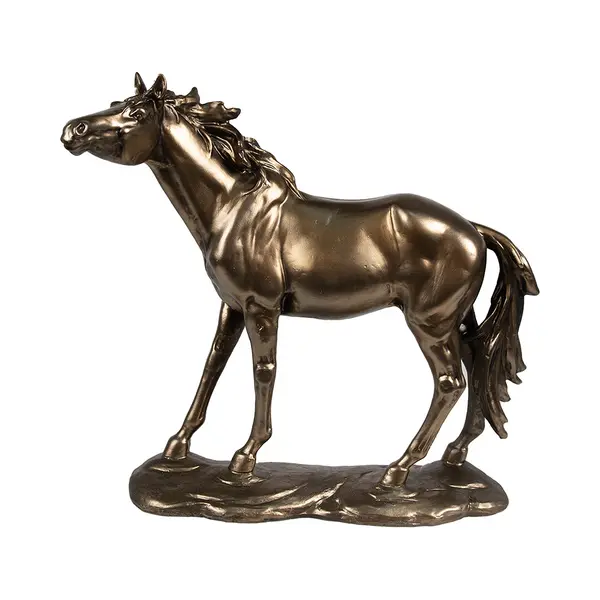 Clayre & Eef Decoratie Beeld Paard 34x10x32 Cm Bruin Polyresin thumbnail