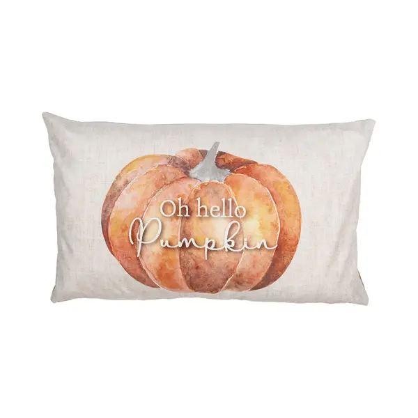 Clayre & Eef Kussenhoes Overig 30x50 Cm Beige Polyester Pompoen Herfst Decoratie thumbnail