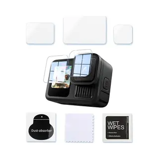 Mojogear Screenprotector Voor GoPro Hero 13 - Gehard Glas - Complete Set - Speciaal Ontworpen Voor GoPro Hero 13 - Eenvoudig Te Bevestigen -
