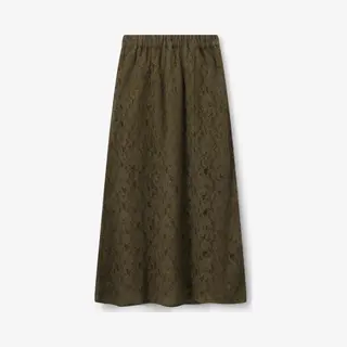 Sissy-Boy - Donkergroene Kanten Maxi Rok
