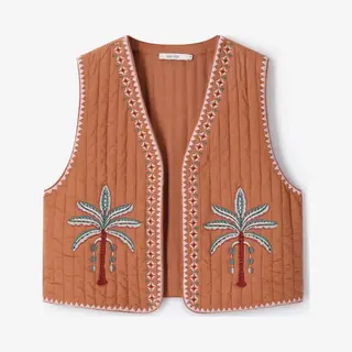 Sissy-Boy - Bruin Gilet Met Embroidery