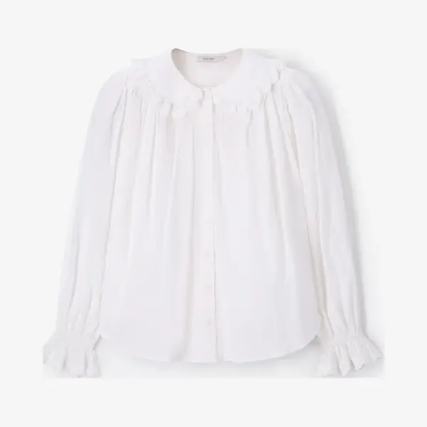 Sissy-Boy Witte Blouse Met Kant thumbnail