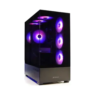 BitBull Amd Ryzen 7 5700X - NVidia GeForce Rtx 5070 12GB - 32GB Ram - 1TB Ssd - Sharkoon AK6 Rgb Black Aquarium Case - WiFi 6 / Bluetooth 5.4