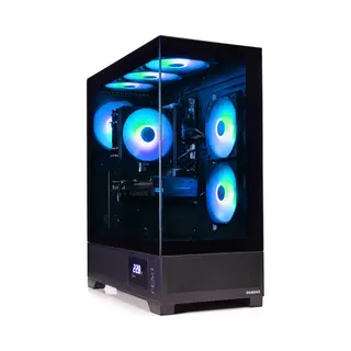 BitBull Amd Ryzen 5 5500 - NVidia GeForce Rtx 3050 6GB - 16GB Ram - 1TB Ssd - Aquariumcase Met Temperatuur Display En Argb Towercooler - WiFi 6 / Bluetooth