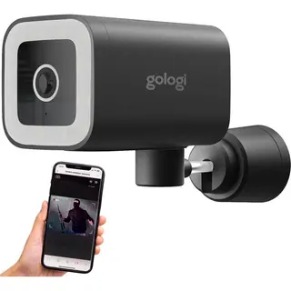 Gologi Premium Outdoorcamera - Buitencamera Met Nachtzicht 4MP - Geluid En Bewegingsdetectie - Zwart