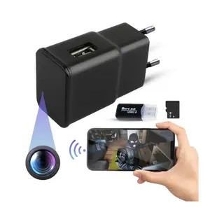 Heuts Goods - Spy Camera Adapter - Verborgen Camera - Spy Camera - WiFi Met App - Incl. 64GB Micro Sd Kaart En Kaartlezer - Full Hd 1080P -