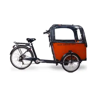 Luxus Regenzelt - Geeignet Für Babboe Big Lastenfahrrad Ohne Gestängen - Qiewie (Schwarz)