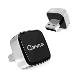 CarMe Ultra Mini 2-in-1 CarPlay Dongle - Draadloos CarPlay & Android Auto - Usb-A & Usb-C - Android Auto Dongle (Zilver)
