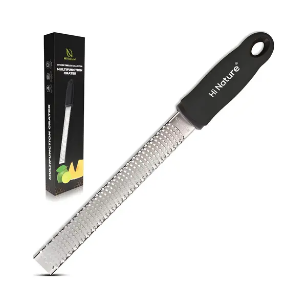 Hi Nature™ Zester - Handrasp Lang - Rvs - Perfect Voor Citroen Kaas Gember Knoflook thumbnail