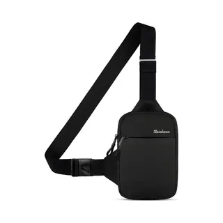 Rainbecom - Stijlvolle Zwarte Borsttas - Kleine Crossbodytas - 19x13.5x3 Cm - Schoudertas - Kleine Handtas - Nylon En Polyester - Verstelbare