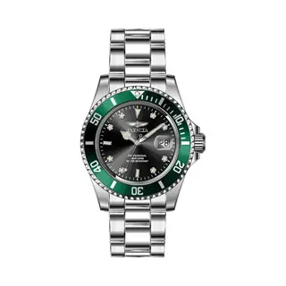 Invicta Pro Diver 47353 Heren Horloge - Waterdicht - Analoog - Quartz Uurwerk - Roestvrij Staal Met Zwarte Wijzerplaat - 40mm