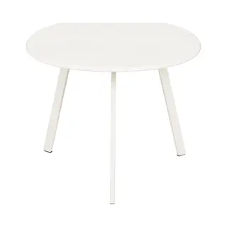 Mica Decorations Tuintafel Seatle - 38x38x30 Cm - Ijzer - Wit