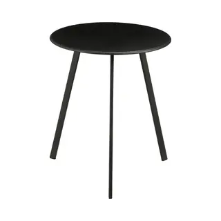 Mica Decorations Seatle - Bijzettafel - H45 XØ38 Cm - Metaal - Zwart
