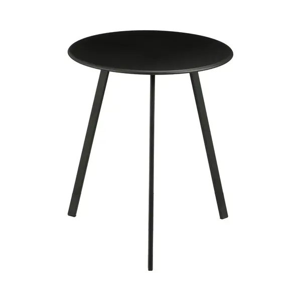 Mica Decorations Seatle - Bijzettafel - H45 XØ38 Cm - Metaal - Zwart thumbnail