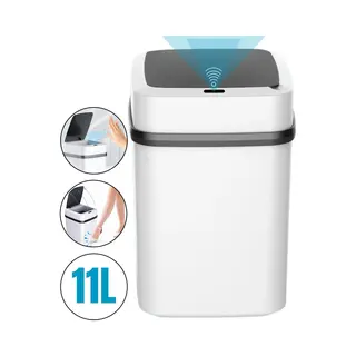 Boncy® Premium Prullenbak Met Sensor - Pedaalemmer Afvalbakje Met Deksel - 11 Liter Afvalbak Badkamer, Wc, Kamer Of Aanrecht - Mini Pedaalemmers