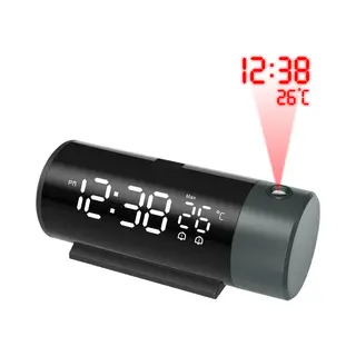 Nuvance Digitale Wekker Met Projectie - Digitale Klok Slaapkamer - Snooze Functie - Dubbel Alarm - Wekkers Digitaal – Alarmklok