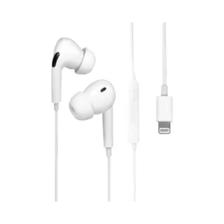 Nuvance Oortjes Met Draad - Geschikt Voor Lightning - Oordopjes Met Draad - In-Ear Oortjes Met Draad En Microfoon - Wit
