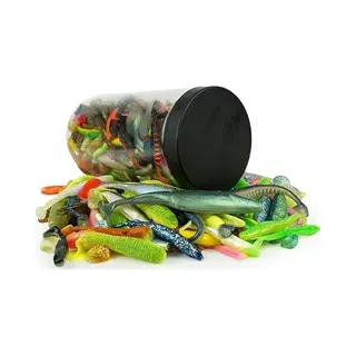 Eurocatch - Softbait Kunstaasset Pot 800g - Assortiment - Kunstaas -Shads - Twisters