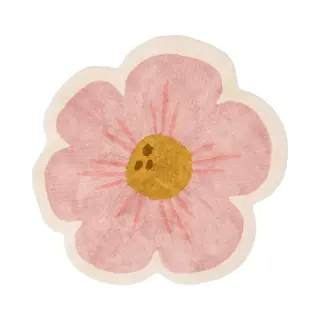 Little Dutch Vloerkleed Bloem - Roze - Fairy Garden