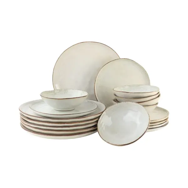 Otix Serviesset - Bordenset - 18-Delig - 6 Persoons - Beige - Keramiek - Lily thumbnail