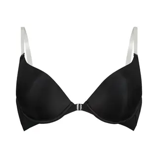 Hunkemöller Voorgevormde Push-up Beugel Bh Transparant Zwart