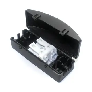 10 Pack - Mini Kabeldoos / Mini Lasdoos IP20 - Incl. 2 Aderige Connector 16A - Met Trekontlasting
