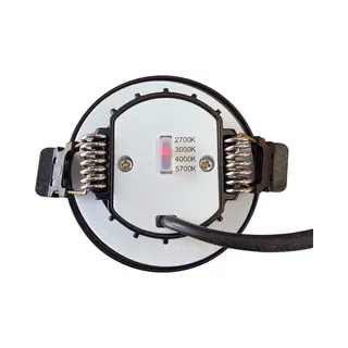 Profo Led Inbouwspot Hugo 6W Dimbaar IP65 Met Cct-switch - Messing | Geen Fitting | Extra Warm-Warm Wit-Koel Wit-Daglicht | 6 Watt | 54.000 Branduren