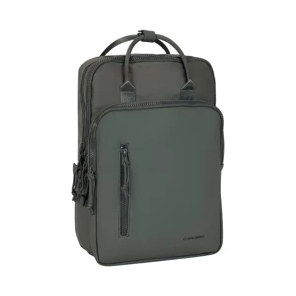 New Rebels Bruce Milwaukee Antraciet 19L Rugzak Waterafstotend Laptop 15 thumbnail