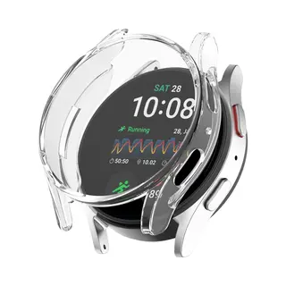 Strap-it Schokbestendig Tpu Hoesje Geschikt Voor Samsung Galaxy Watch 7 – 40mm (transparant) – Stevige Screen Protector Cover – Optimale