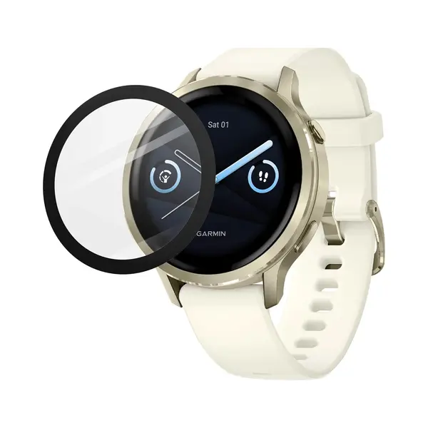 Strap-it Screenprotector Tempered Glass 41mm Met One-Click Tool – Geschikt Voor Garmin Venu 4 (41mm) – Bubbelvrij, Krasbestendig, Eenvoudige thumbnail